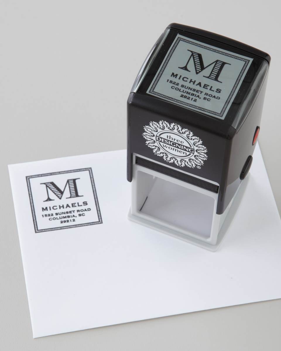 Single Initial Address Stamp